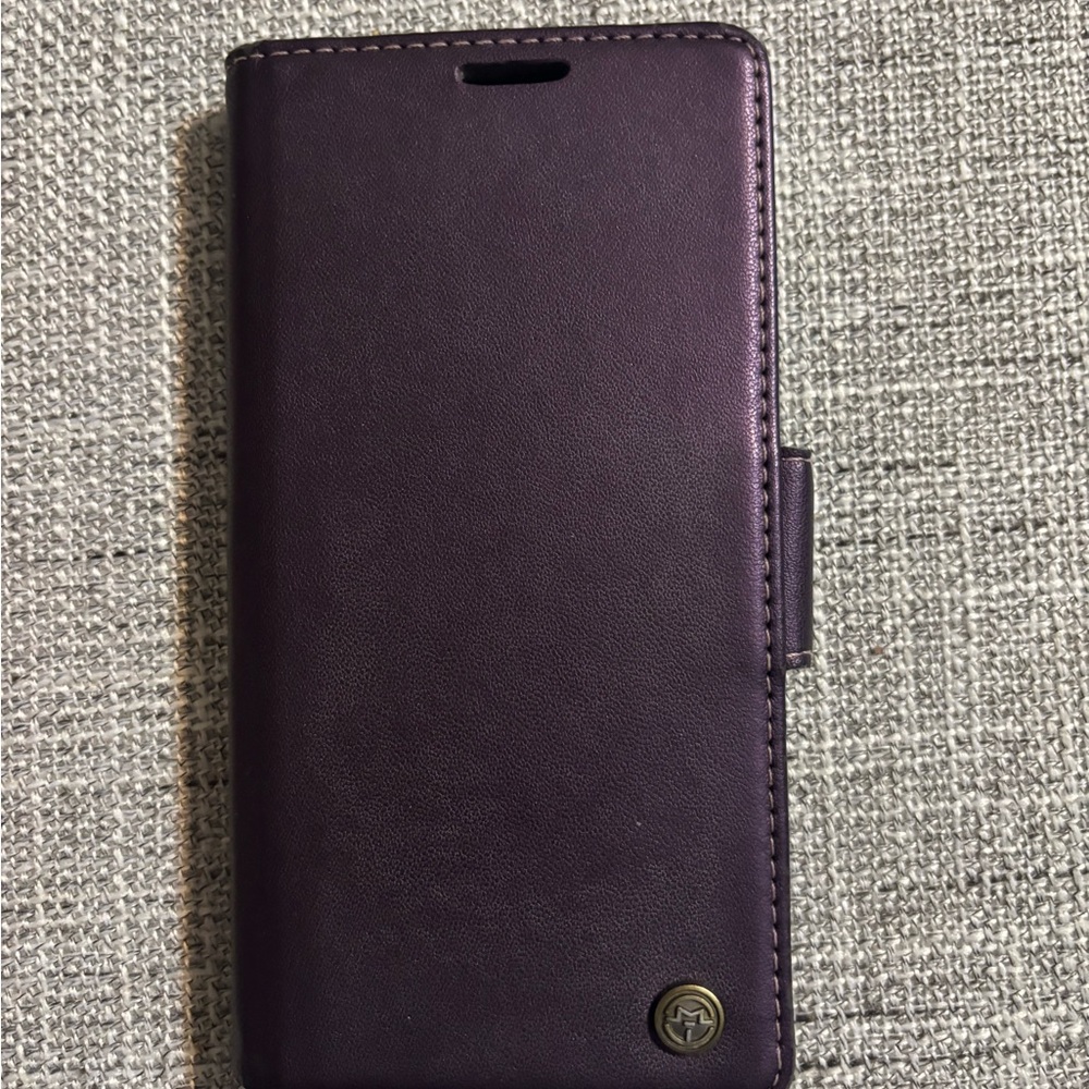 Sinianl iPhone 15 Purple Wallet Case